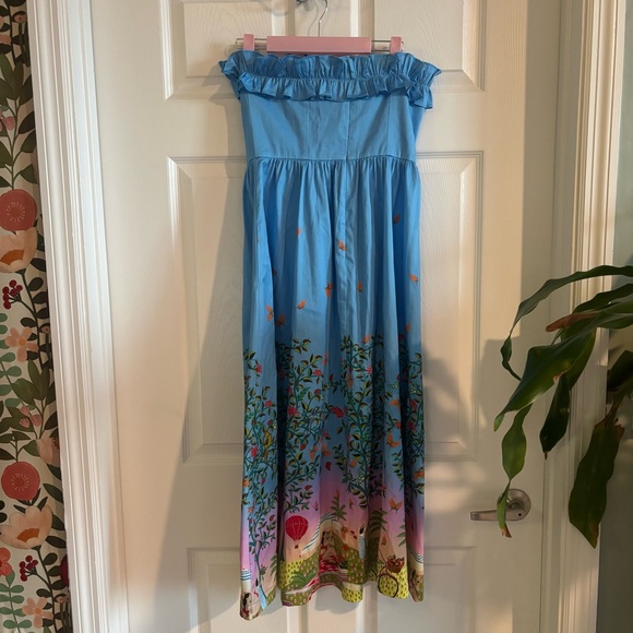 ALDEN ADAIR Cathrine Dress In Blue Size XS - Picture 8 of 10